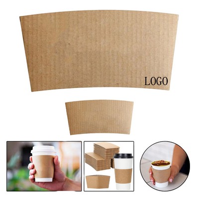 Corrugated Kraft Coffee Sleeves 10 - 16 oz