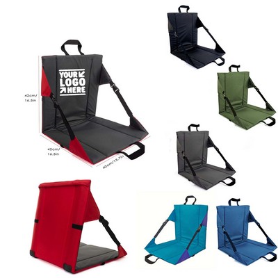 Portable Outdoor Folding Seat Cushion With Backrest