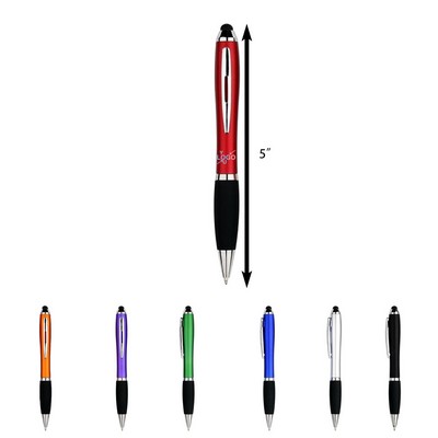 Sabre Metal Ballpoint Pen with LED Light Stylus