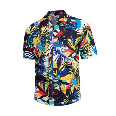 Full Color Dye Sublimation Hawaiian Shirt