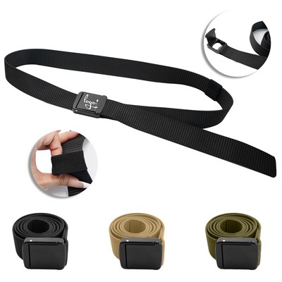 Nylon Tactical Belt With Zinc Alloy Buckle