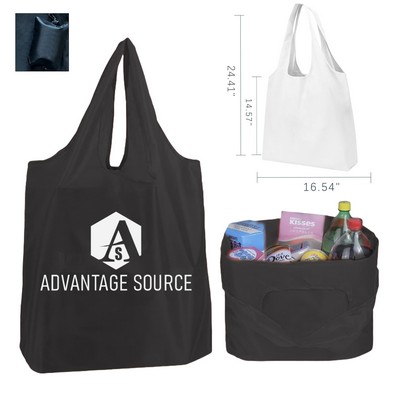 210D Oxford Reusable Grocery Tote Bag Foldable Eco-Friendly Shopping Bag