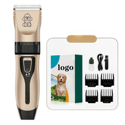 Rechargeable Low Noise Dog Grooming Clippers Kit