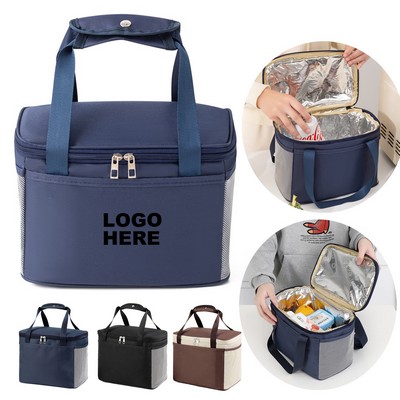 Portable School Office Picnic Reusable Cooler Tote Insulated Lunch Bag