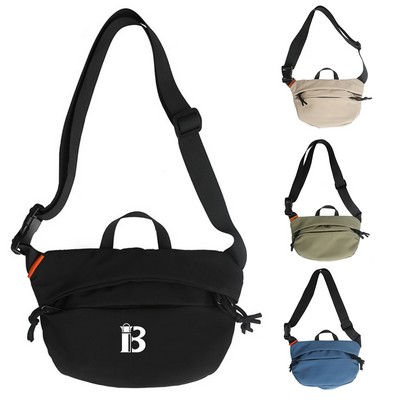 Unisex Adjustable Nylon Sport Crossbody Bag