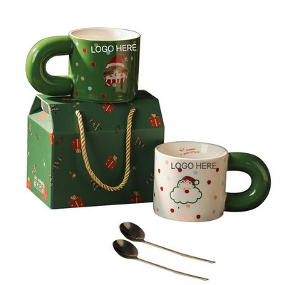 Christmas Ceramic Mug Gift Set 350ml
