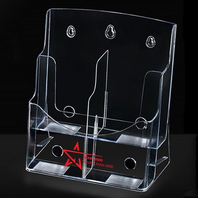 2 Tier Acrylic Brochure Holder