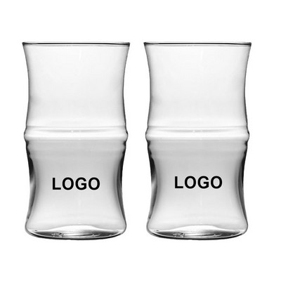 13oz Bamboo Shaped Drinking Glasses