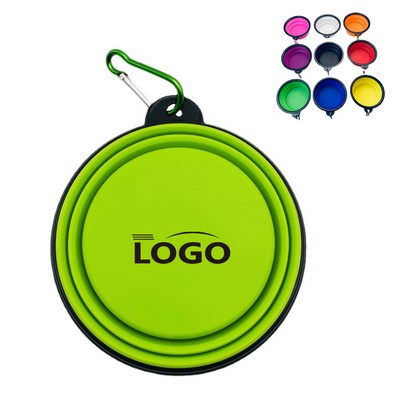 Folding Dog Bowls with Carabiner