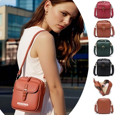 Anti-Theft Crossbody Leather Bag