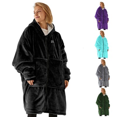 Oversized Lounge Zip Up Hoodie