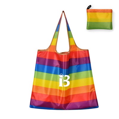 Foldable Rainbow Tote Bag