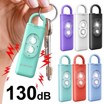 130dB Self Defense Keychain Alarm with SOS Strobe Light