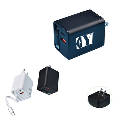 Retractable Cable USB Wall Charger