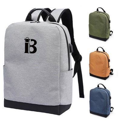 Polyester Large Capacity Minimalist Laptop Backpack