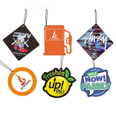 Square Full-Print Car Air Freshener