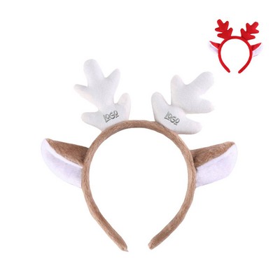 Christmas Simple Cute Plush Reindeer Headband