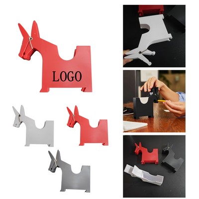 Mule Shaped Desktop Note Clip