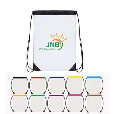 Transparent PVC Drawstring Bag