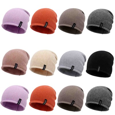 Knit Beanie Hat Knitted Cap