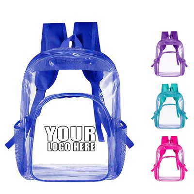 Clear PVC Jelly Backpack With Adjustable Shoulder Straps