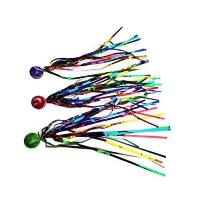 20-piece 25cm Ribbon Bouncy Balls