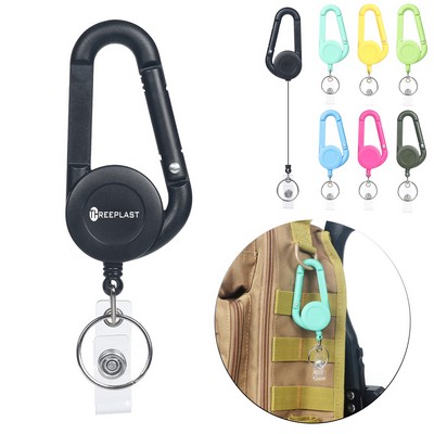 Retractable Carabiner Keychain