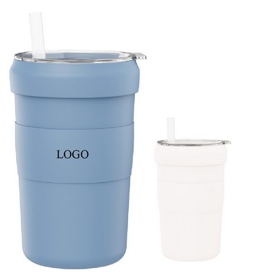 Double-walled Freezable Slushie Cup With Stainless Steel Liner