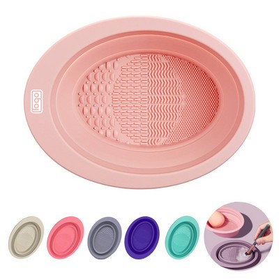 Makeup Brush Beauty Cleaning Tool Silicone Folding Bowl