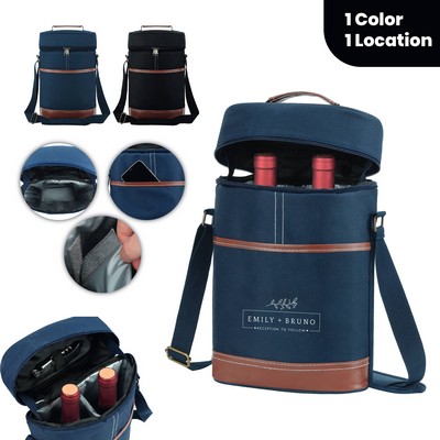 Classic Insulated Double Wine Cooler Bag