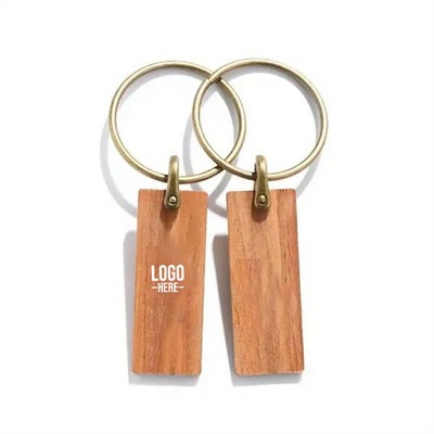 Engraved Wood Keychain