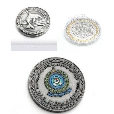 1.8" Fully Customized Metal Challenge Coin Round Commemorative Coins