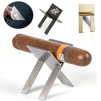 Stainless Steel Foldable Cigar Holder Cigarette Display Shelf