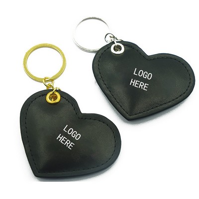 Heart Leather Keychain