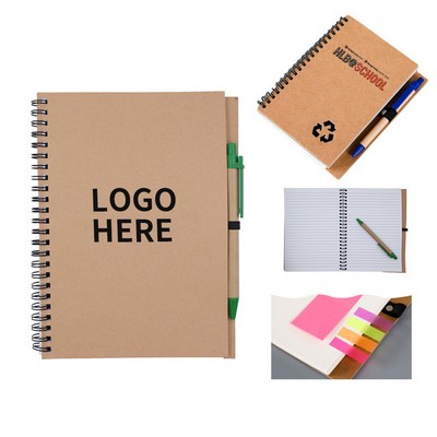 Eco-Friendly Spiral Notebook Set