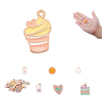 Custom Shape Alloy Dripping Oil Carton Pendant