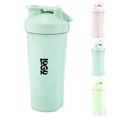 20oz Eco-Friendly Wheat Straw Shaker Bottle