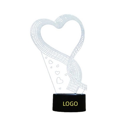 A Glow Of Love-Custom 3D Heart Light