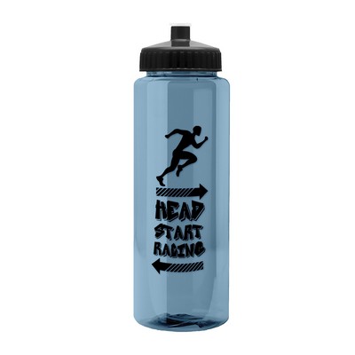 Garyline® Slim Fit RPET Bottle with Push-Pull Lid - 32 oz.