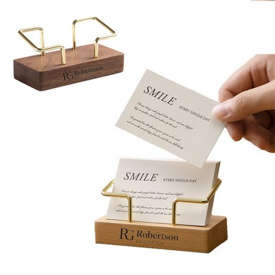 Wooden Business Card Holder