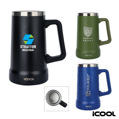 iCOOL Breckenridge 24 oz. Double Wall Stainless Steel Beer Stein