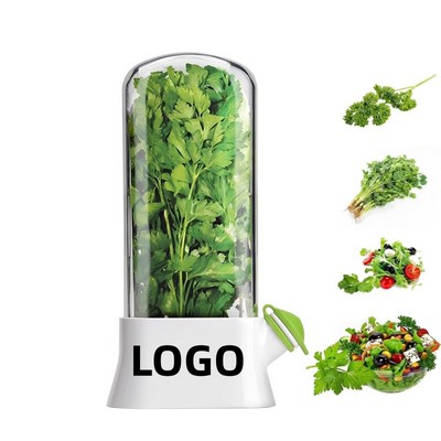 Plastic Vegetable Refrigerator Storage Containers & Herb Keeper