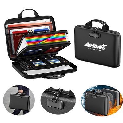Fireproof File Organizer with Lock