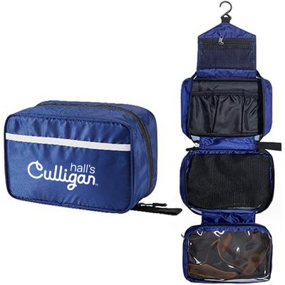 Water-resistant Toiletry Bag Travel Bag with Hanging Hook ,Bathroom Organizer Bag