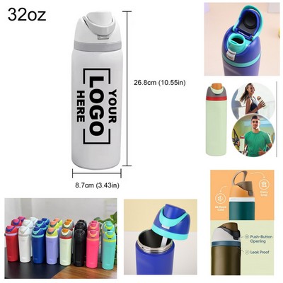 Fruit Bottle 304 Stainless Steel Thermal Handheld Cold-Keeping Portable Bounce Cup