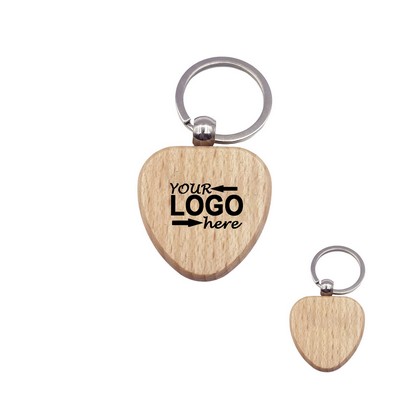 Heart Wood Keychain