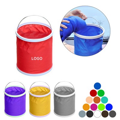 9L Portable Folding Outdoor Water Bucket
