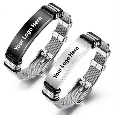 Adjustable Sport Engraving Bracelet