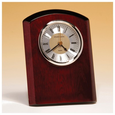 Rosewood Piano Finish Clock w/Diamond Spun Dial - CLK72