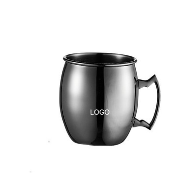 Authentic 304 Stainless Steel Moscow Mule Copper Mug Hammered Finish Cocktail Cup Premium Copper